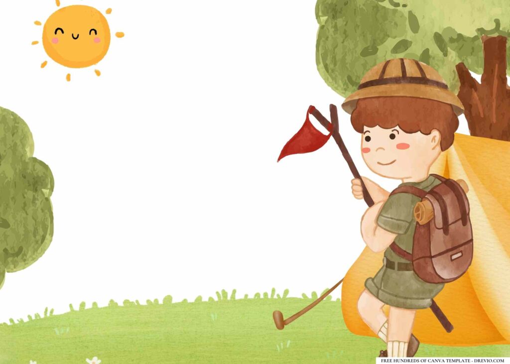 FREE Around the World Birthday Canva Templates 20