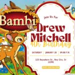 14+ Bambi Birthday Invitation Templates