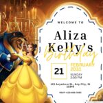 14+ Beauty and the Beast Birthday Invitation Templates