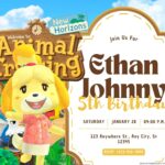 20+ Animal Crossing Birthday Invitation Templates