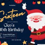 22+ Christmas Birthday Invitation Templates