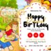FREE Editable Christopher Robin Birthday Invitation