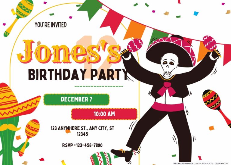 FREE Editable Cinco de Mayo Birthday Invitation