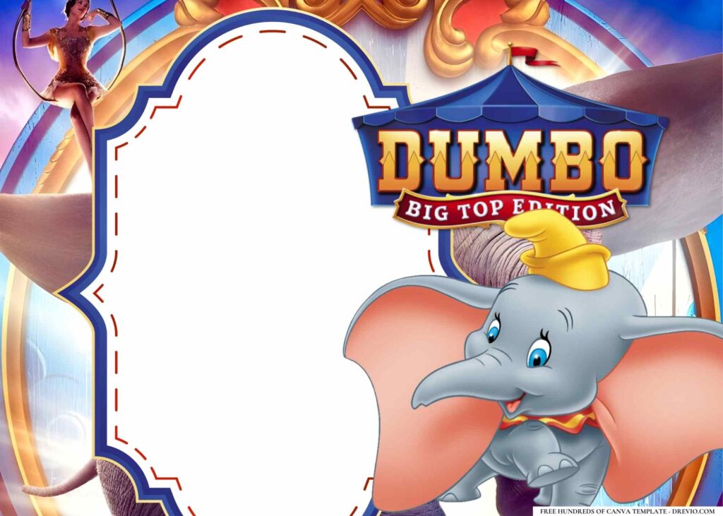 FREE Dumbo Birthday Canva Templates 10