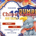 Dumbo Birthday Invitations: 14+ FREE Canva Templates & Party Activities (2026)