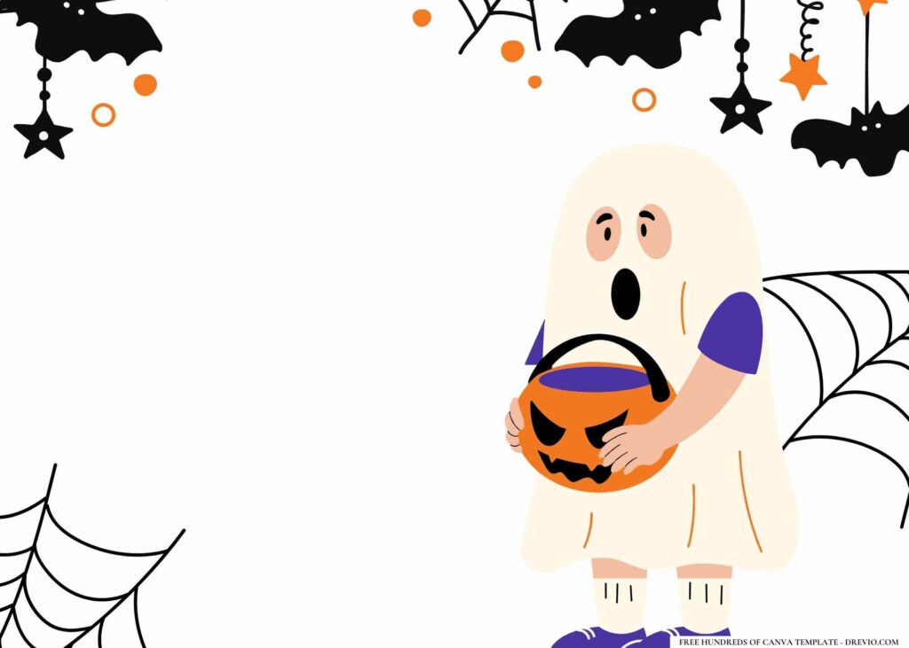 FREE Halloween Birthday Canva Templates 12