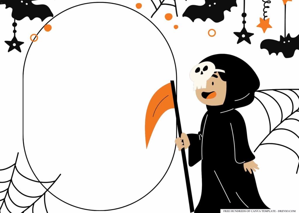FREE Halloween Birthday Canva Templates 22