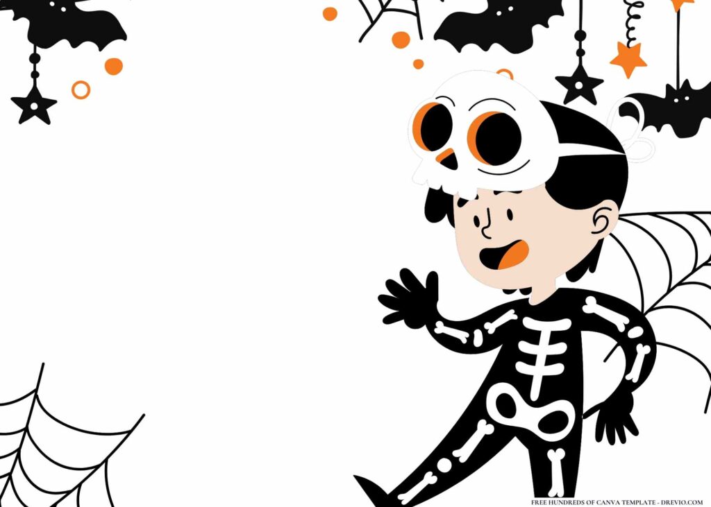 FREE Halloween Birthday Canva Templates 4