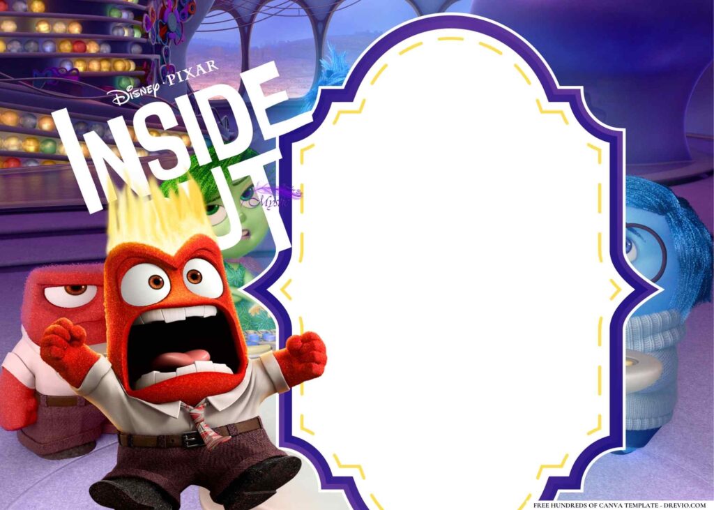 FREE Inside Out Birthday Canva Templates 18