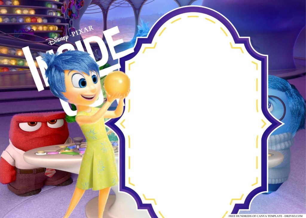 FREE Inside Out Birthday Canva Templates 2