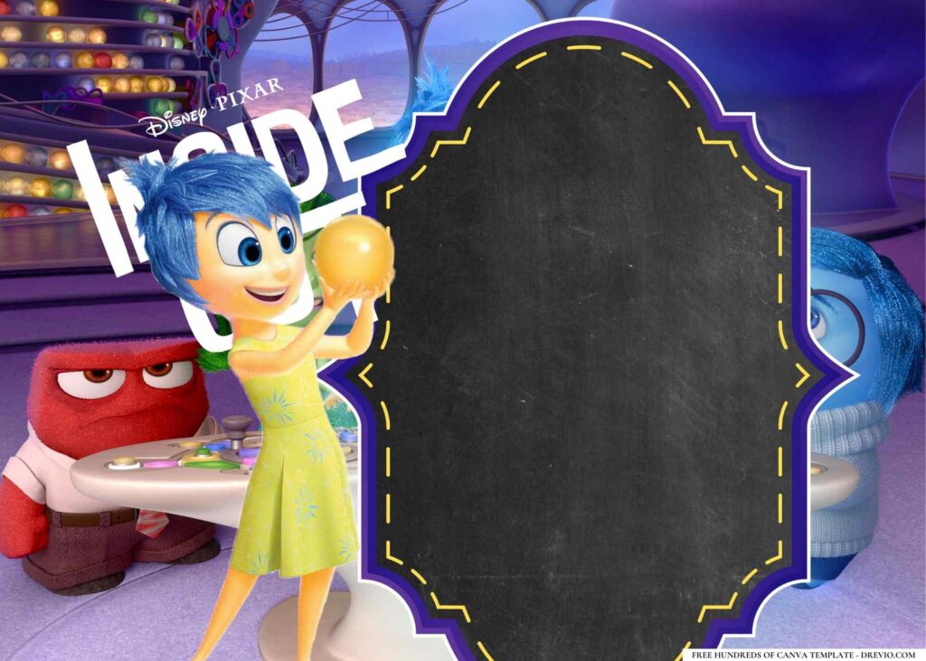 FREE Inside Out Birthday Canva Templates 4
