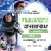 FREE Editable Lightyear Birthday Invitation