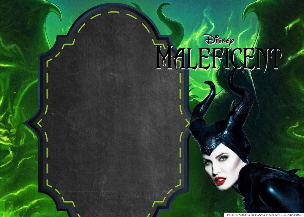 FREE Maleficent Birthday Canva Templates 16