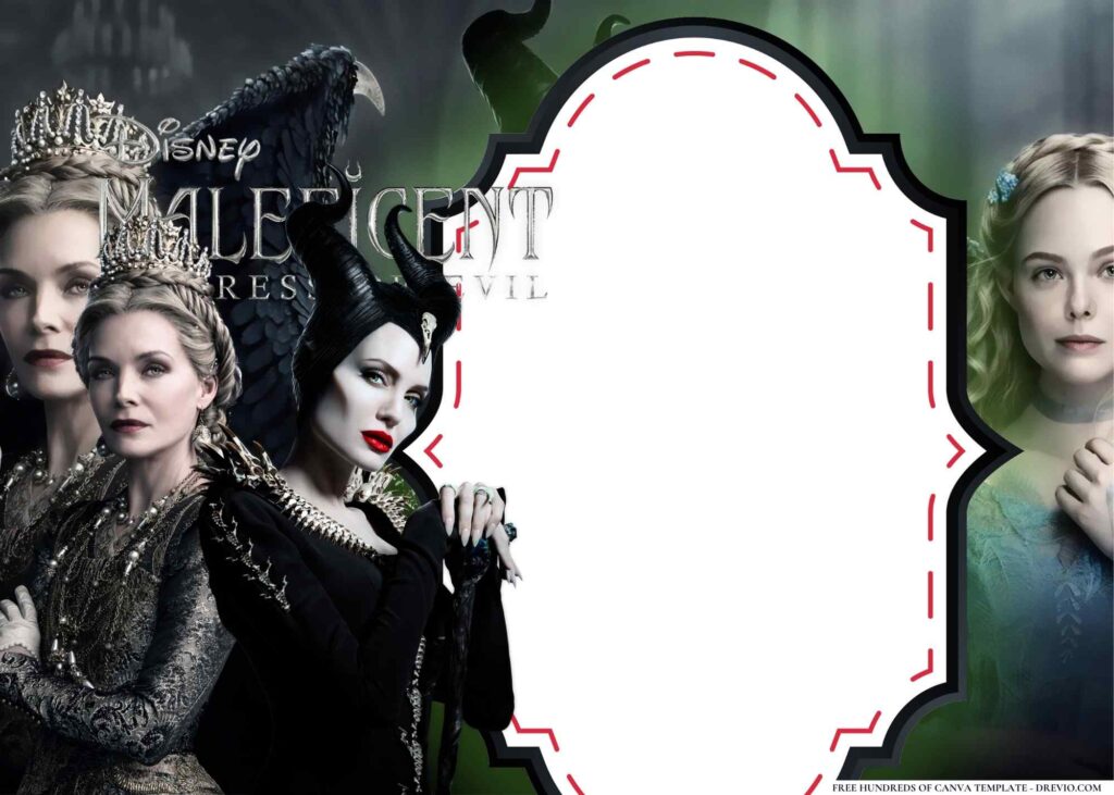 FREE Maleficent Mistress of Evil Birthday Canva Templates 18