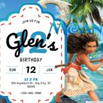 14+ Moana Birthday Invitation Templates