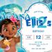 FREE Editable Moana Island Birthday Invitation