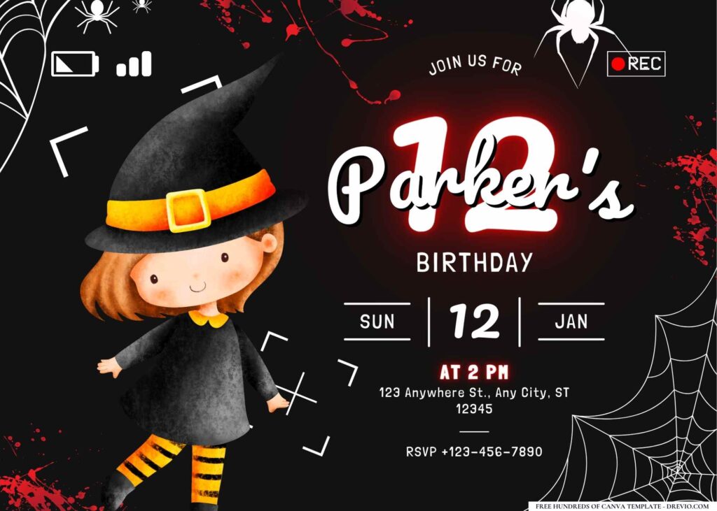 FREE Editable Murder Mystery Party Birthday Invitation