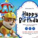 FREE Paw Patrol Paws Birthday Canva Templates 13 1