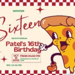 20+ Pizza Party Birthday Invitation Templates