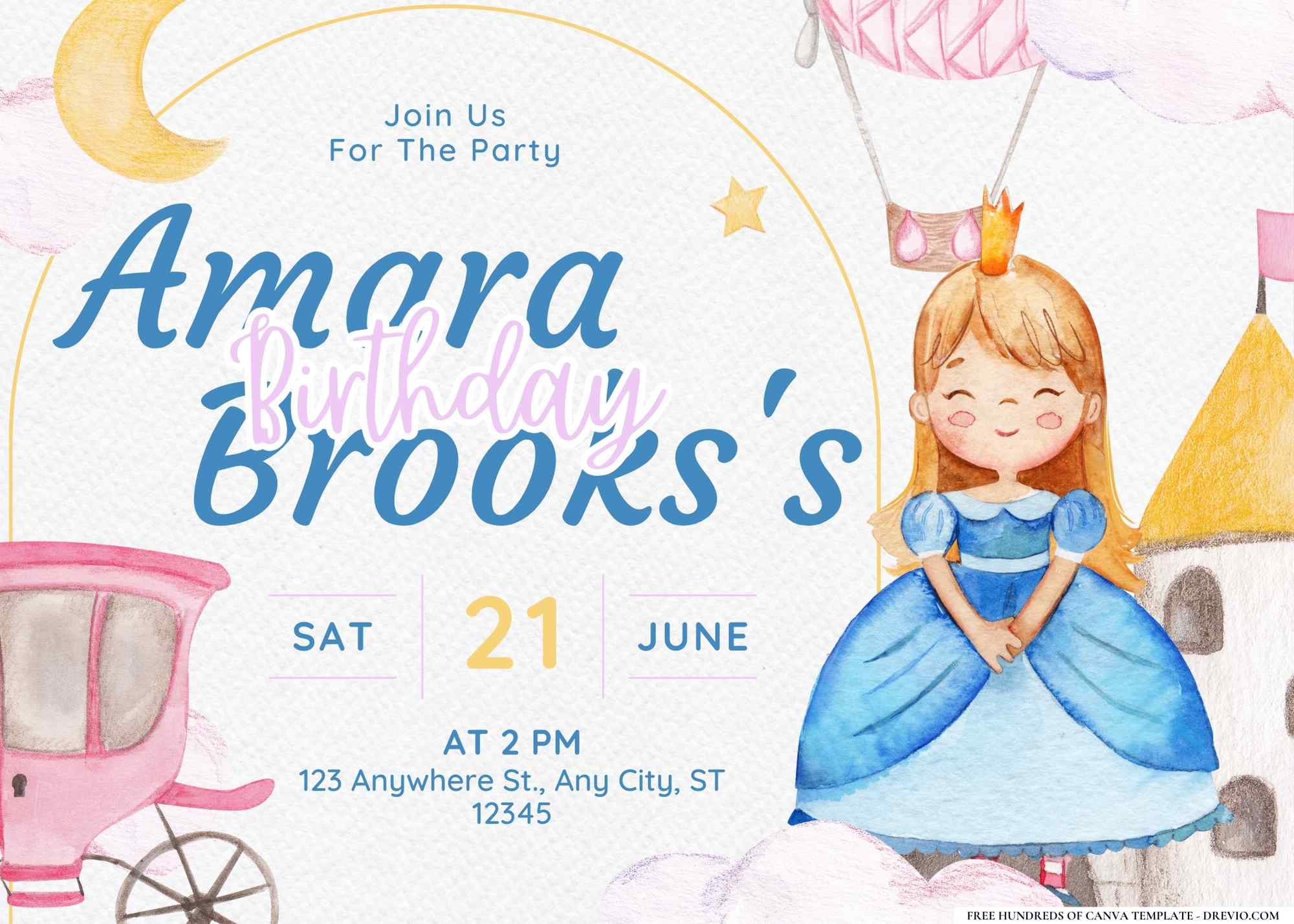 14+ Princess Party Birthday Invitation Templates