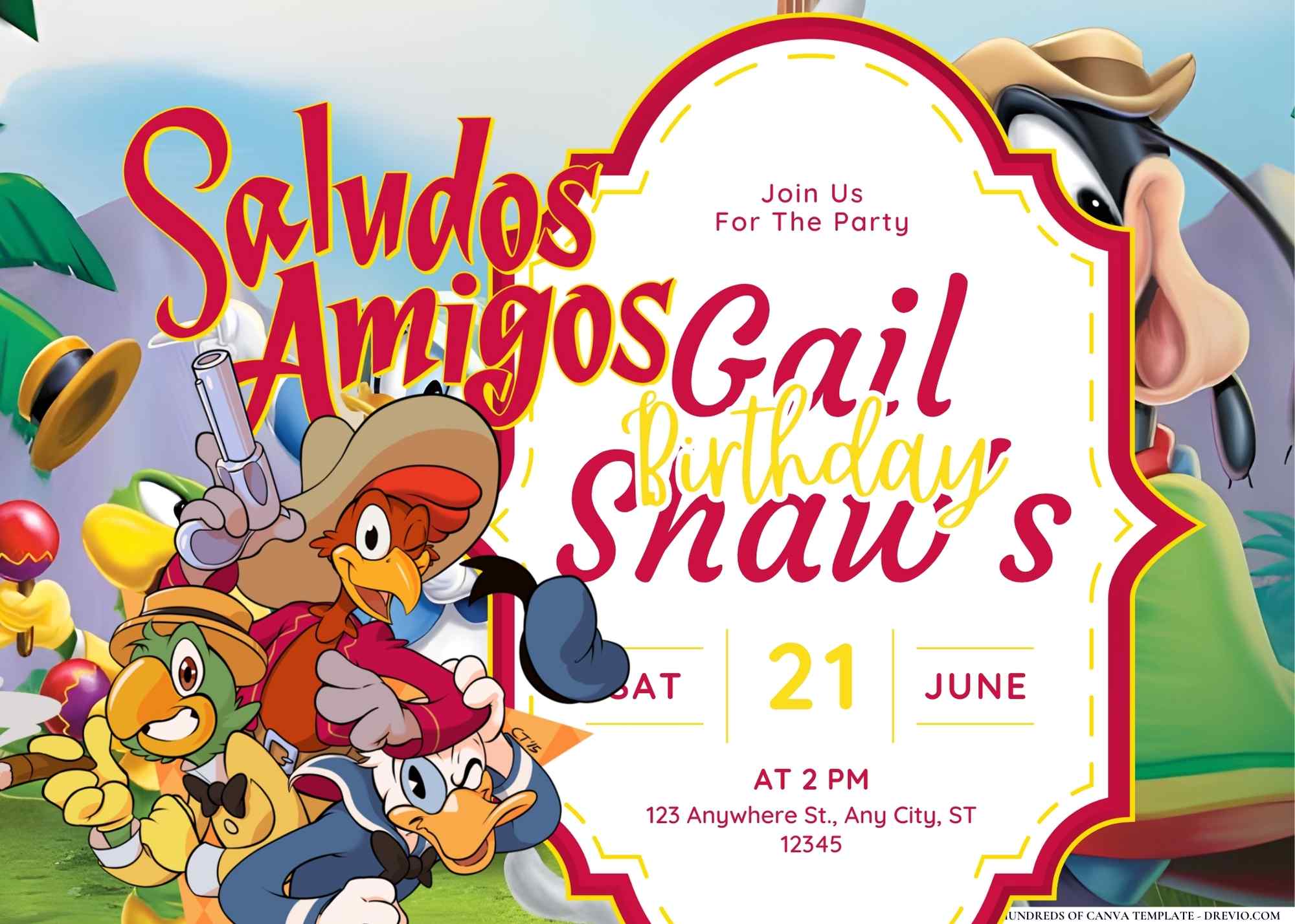 14+ Saludos Amigos Birthday Invitation Templates