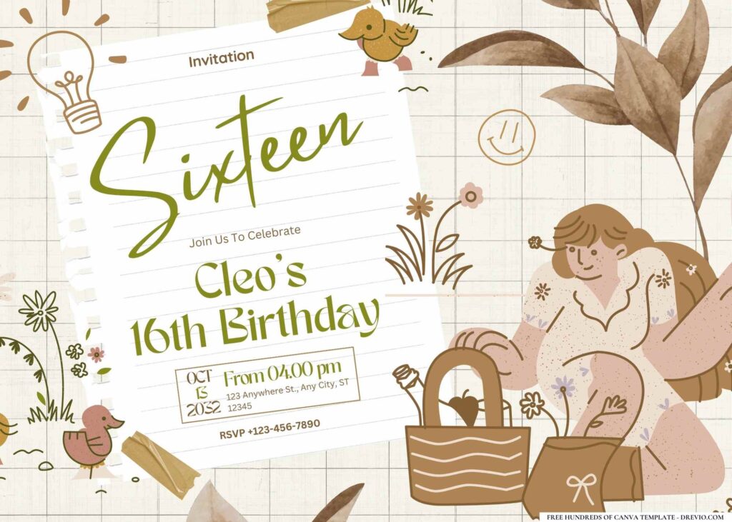 FREE Editable Scrapbooking Session Birthday Invitation
