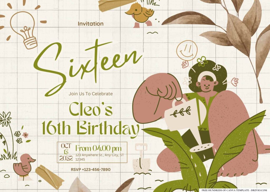 FREE Editable Scrapbooking Session Birthday Invitation