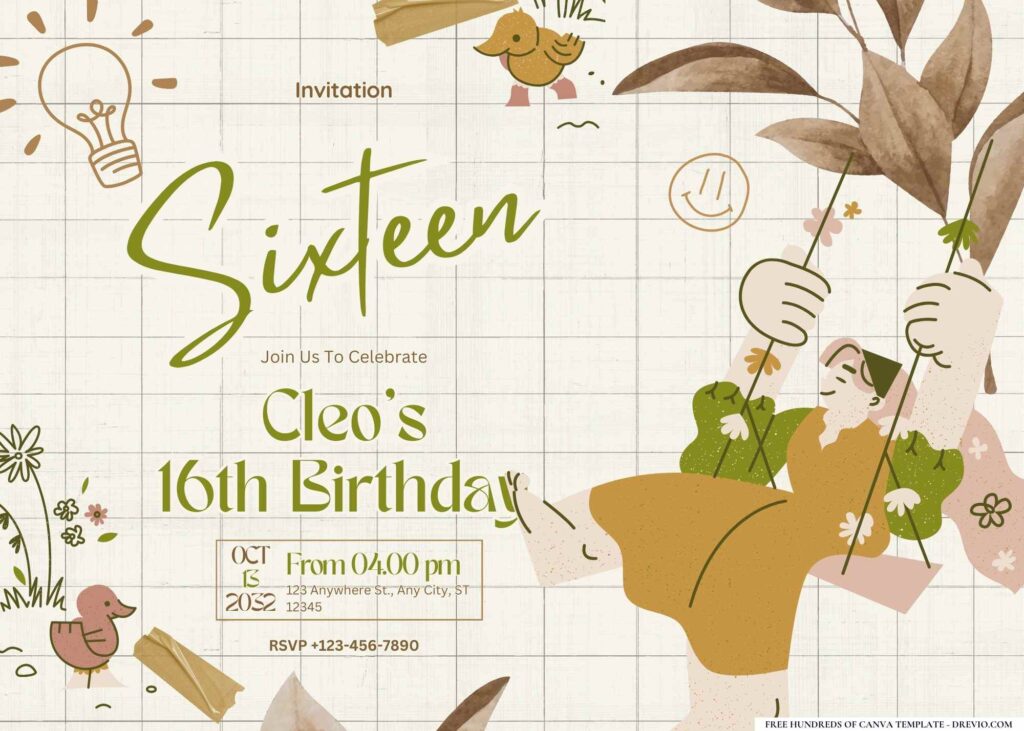FREE Editable Scrapbooking Session Birthday Invitation
