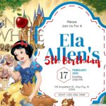 14+ Snow White and the Seven Dwarfs Birthday Invitation Templates