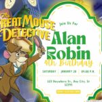 18+ The Great Mouse Detective Birthday Invitation Templates