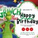 FREE Editable The Grinch Birthday Invitation