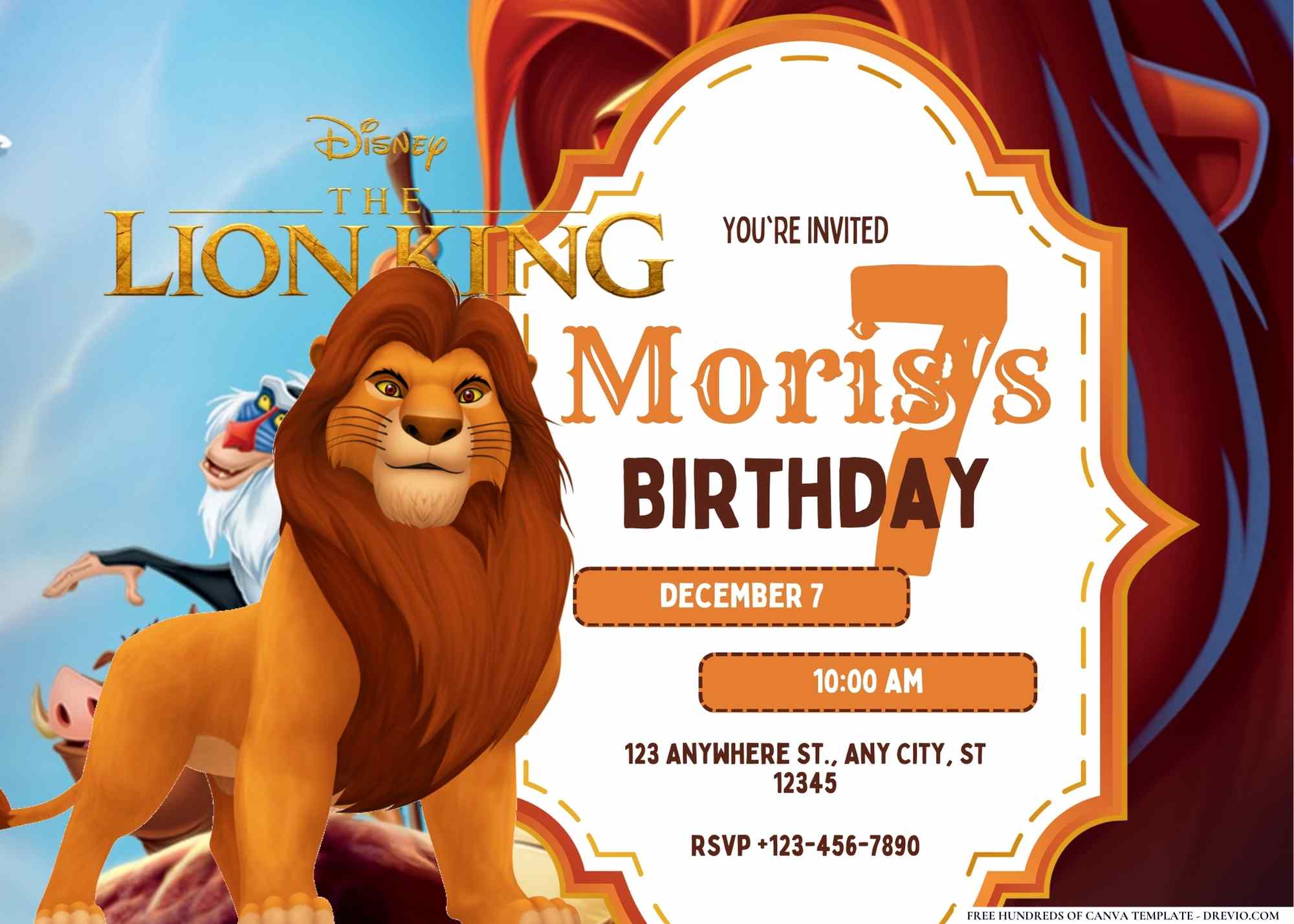 18+ The Lion King Birthday Invitation Templates
