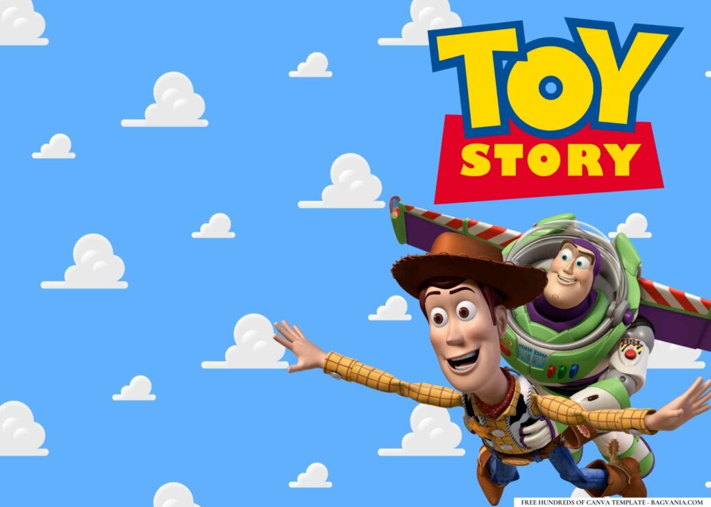 FREE Toy Story Adventure Birthday Canva Templates 16