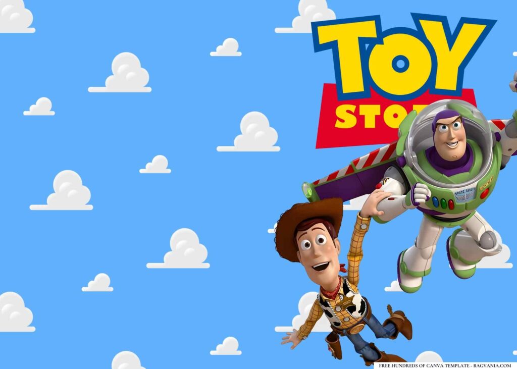 FREE Toy Story Adventure Birthday Canva Templates 4