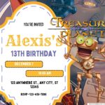 20+ Treasure Planet Birthday Invitation Templates (FREE Canva Templates 2026)