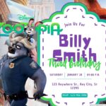14+ Zootopia Birthday Invitation Templates