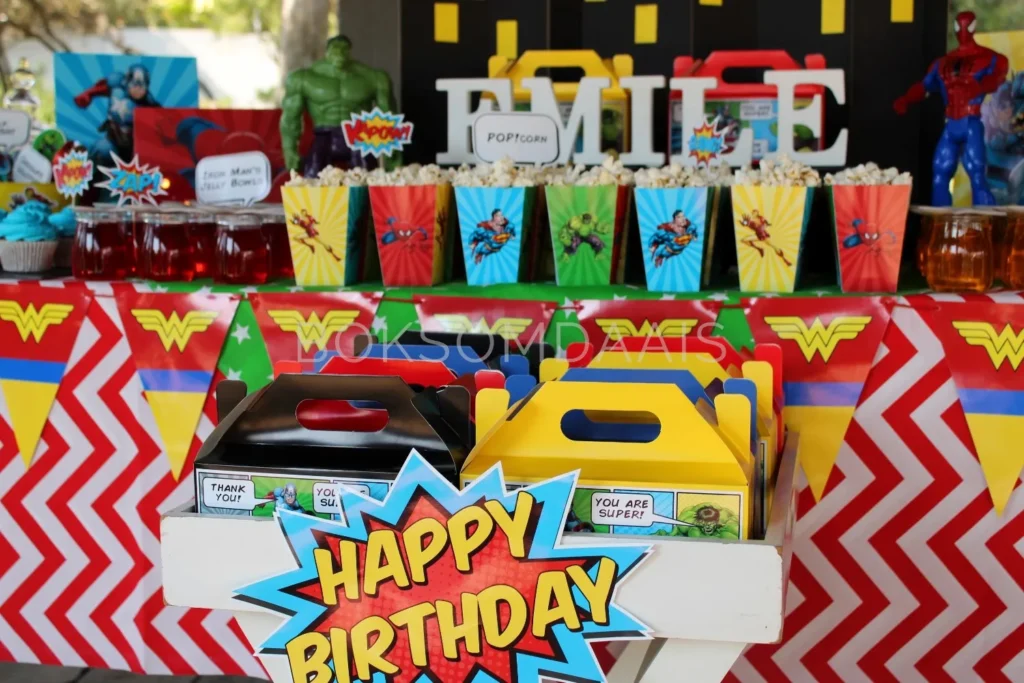 Superheroes birthday party ideas