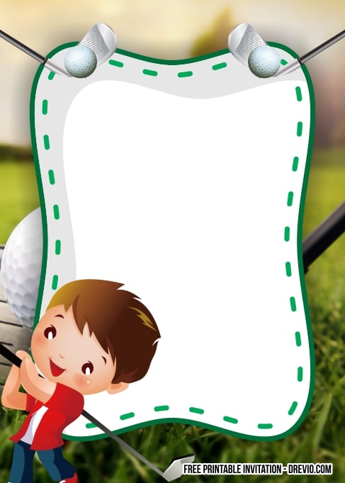 FREE Editable Golf Birthday Invitation