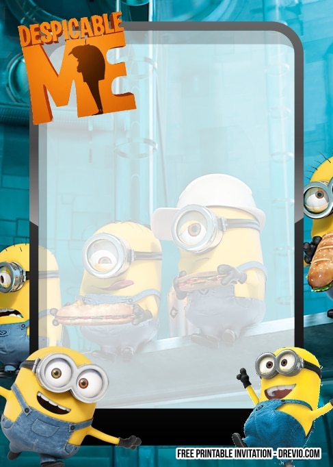 FREE Editable Minion Birthday Invitation