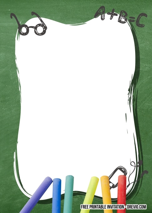 Chalk Birthday Invitation
