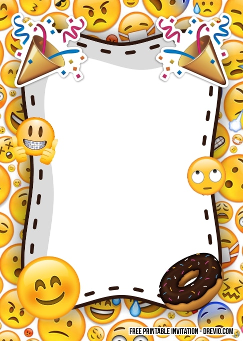 Emoji Birthday Invitations