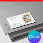 10+ Stylish Tulip Floral Canva Business Card Templates