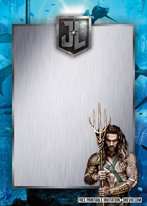 FREE Justice League Invitations