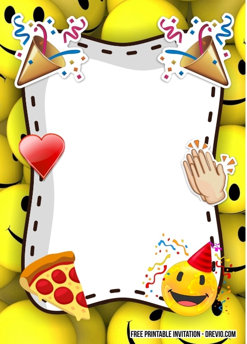 Emoji Birthday Invitations