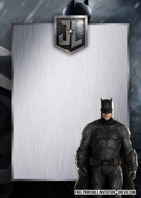 FREE Justice League Invitations