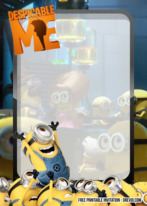 FREE Editable Minion Birthday Invitation