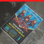 (Free Editable PDF) Captain Marvel Comic Birthday Invitation Templates