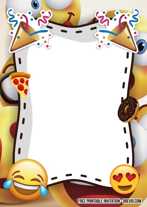 Emoji Birthday Invitations