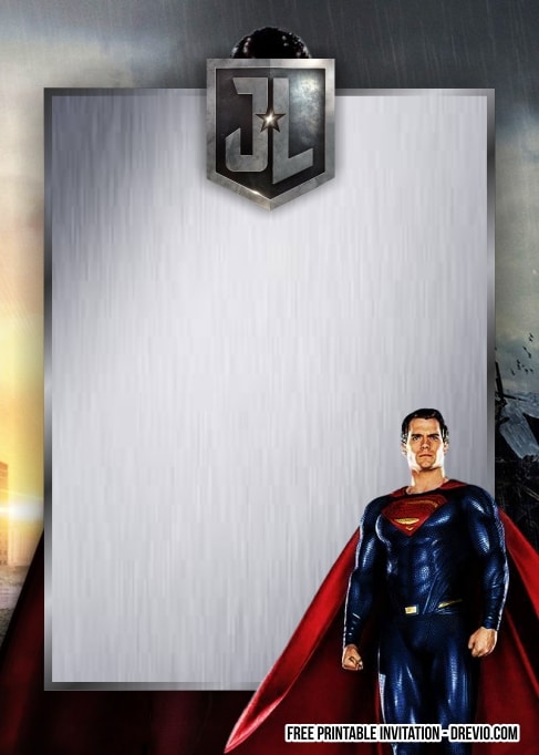 FREE Justice League Invitations