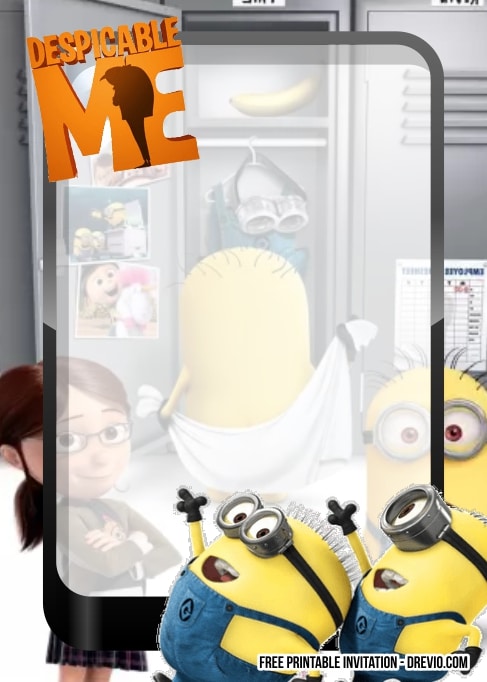 FREE Editable Minion Birthday Invitation